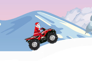 《圣诞老人雪地车》游戏画面1