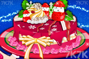 圣诞节鲜美蛋糕