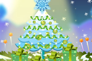 装饰彩灯圣诞树