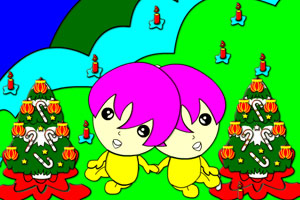 《双胞胎祝大家新年快乐》游戏画面1