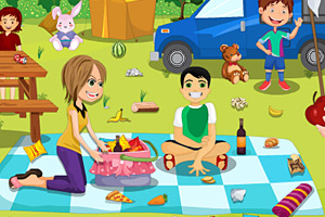 《儿童野餐清理》游戏画面1