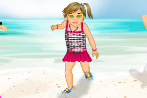 《沙滩小婴儿》游戏画面1