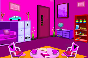《逃离粉红色孩子房间》游戏画面1