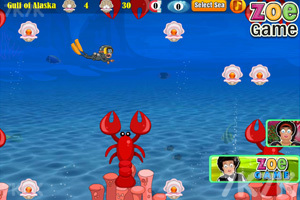 《深海躲避龙虾》游戏画面1