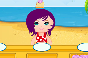 《儿童海滩餐厅》游戏画面1