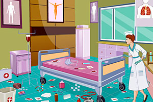 《护士打扫病房》游戏画面1