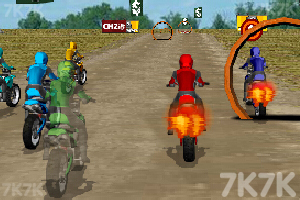 《沙地摩托车大赛》游戏画面1