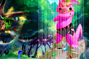 《逃离兔子雕像森林》游戏画面1