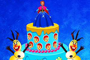 《艾尔莎的蛋糕装饰》游戏画面1