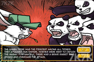 《兔子大战熊猫》游戏画面1