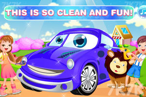 《孩子们洗车》游戏画面3