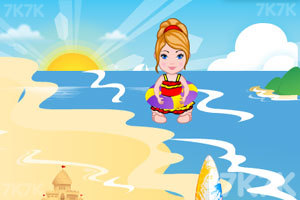 《小公主的沙滩旅行》游戏画面1