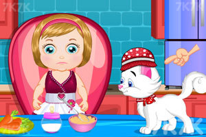 《麦丽莎照顾宠物猫咪》游戏画面1