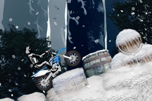《雪山摩托挑战》游戏画面1