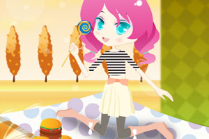 《野餐的可爱女孩》游戏画面1