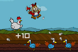 《疯狂农场杀鸡》游戏画面1