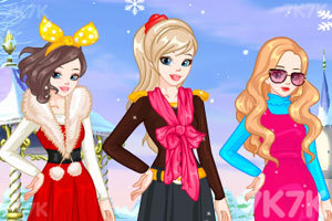《三姐妹冬装时尚》游戏画面3