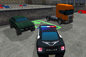 3D警车停靠