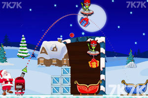 《圣诞老人炮轰外星人无敌版》游戏画面3