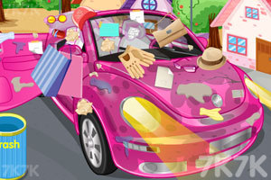 《清洁粉色小轿车2》游戏画面2