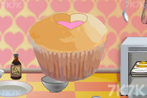 《可爱的心形小蛋糕》游戏画面1
