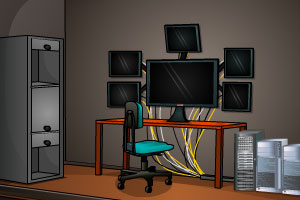《计算机实验室逃脱》游戏画面1