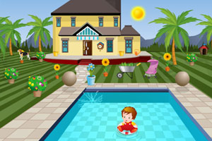 《游泳池救家人4》游戏画面1