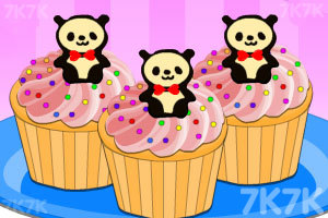 熊猫纸杯蛋糕