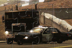 《追逐卡车拼图》游戏画面1