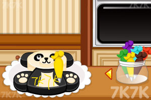 《可爱的熊猫蛋糕》游戏画面1