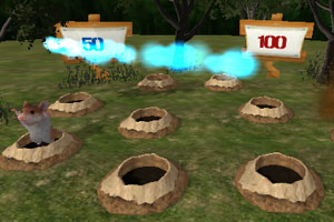 《3D丛林打地鼠》游戏画面1