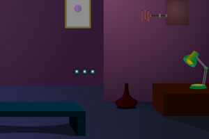 《阴暗紫色房子逃脱》游戏画面1