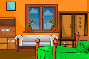 《橙色房子逃脱》游戏画面1