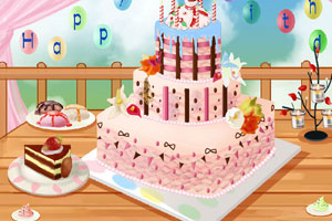 《漂亮生日蛋糕》游戏画面1