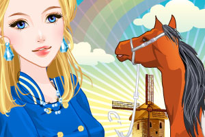 《女孩赛马装》游戏画面1