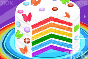 《好吃的彩虹蛋糕》游戏画面1