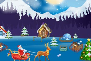 《圣诞老人寻找礼物逃脱》游戏画面1