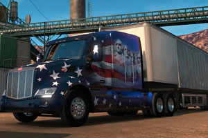 《美国卡车拼图》游戏画面1