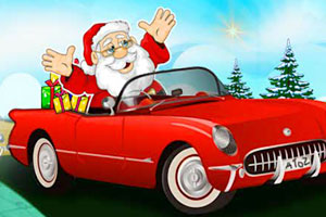《圣诞老人漂移赛车》游戏画面1