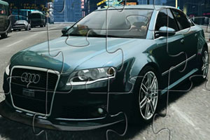 《奥迪RS4汽车拼图》游戏画面1