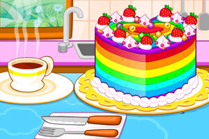 五顏六色的蛋糕
