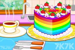 《五颜六色的蛋糕》游戏画面1