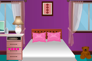 《逃出温馨紫色房间》游戏画面1