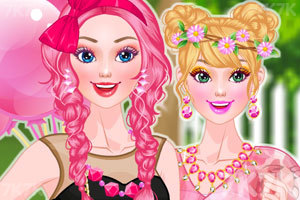 《漂亮的粉色女孩》游戏画面1