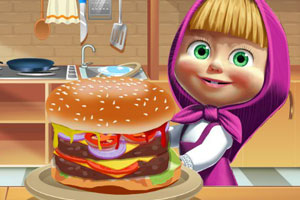 《玛莎美味大汉堡》游戏画面1