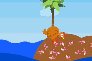 《母鸡吃虫子》游戏画面1