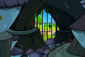 《逃出山洞蘑菇房子》游戏画面1