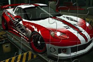 《雪佛兰超级跑车拼图》游戏画面1