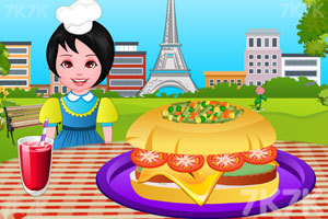 《烹饪法国汉堡》游戏画面1