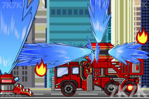 《组装机械变形消防车》游戏画面4